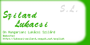 szilard lukacsi business card